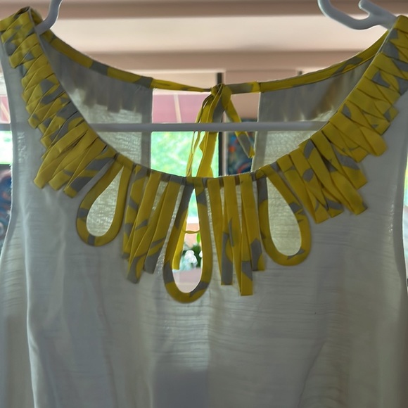 Brand new cotton/ silk size 2 dress with a liner - Picture 5 of 9